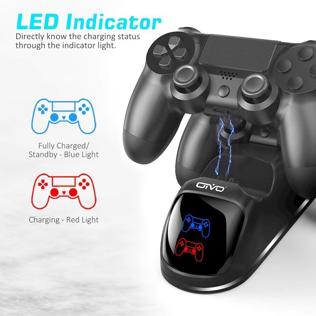 Detalle 2 de OIVO PlayStation 4 Ladestation 1,8 h Ladechip