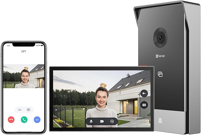 Detalle de EZVIZ 2K Timbre Videoportero con Pantalla Táctil y Wi-Fi 📹