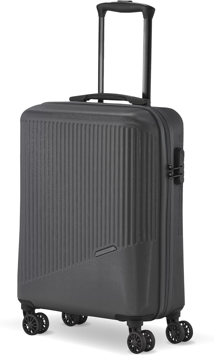 Detalle de travelite BALI Handgepäck Trolley klein (55 x 39 x 20 cm) mit Hartschale, 4 Doppelrollen & Zahlenschloss