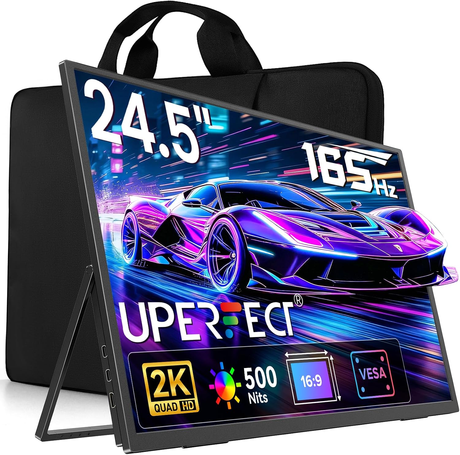 Detalle de UPERFECT 24,5 Zoll 2K 165Hz Portable Monitor