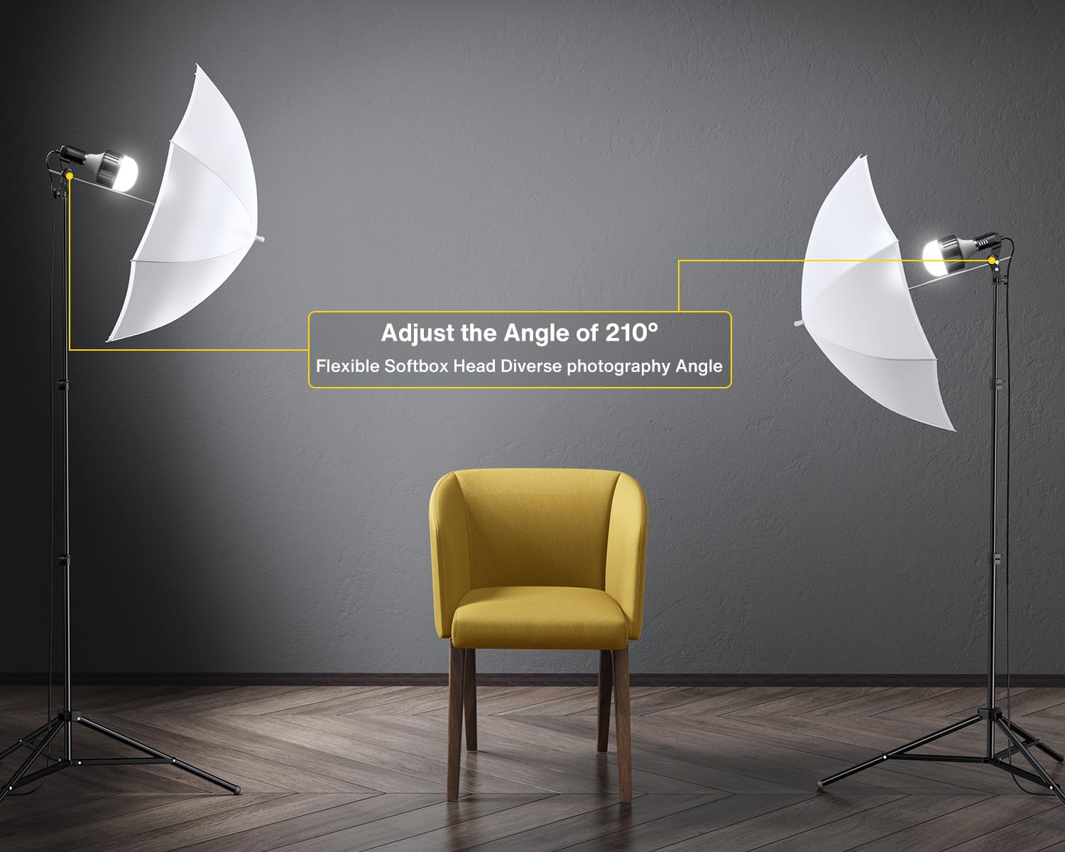 Detalle 2 de RALENO Fotostudio Set 2,6×3 m