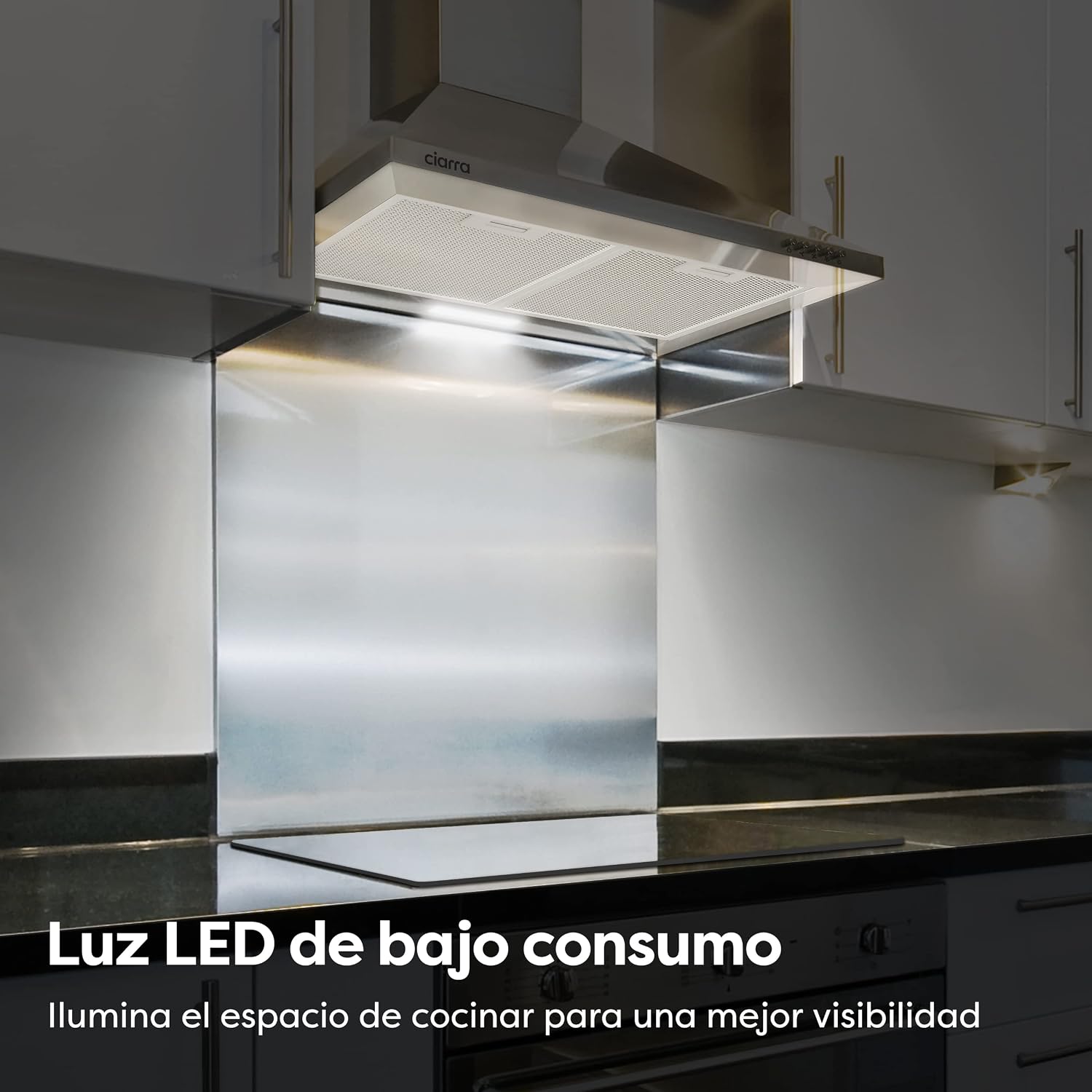 Detalle 2 de CIARRA CBCS6201 Campana extractora 60cm