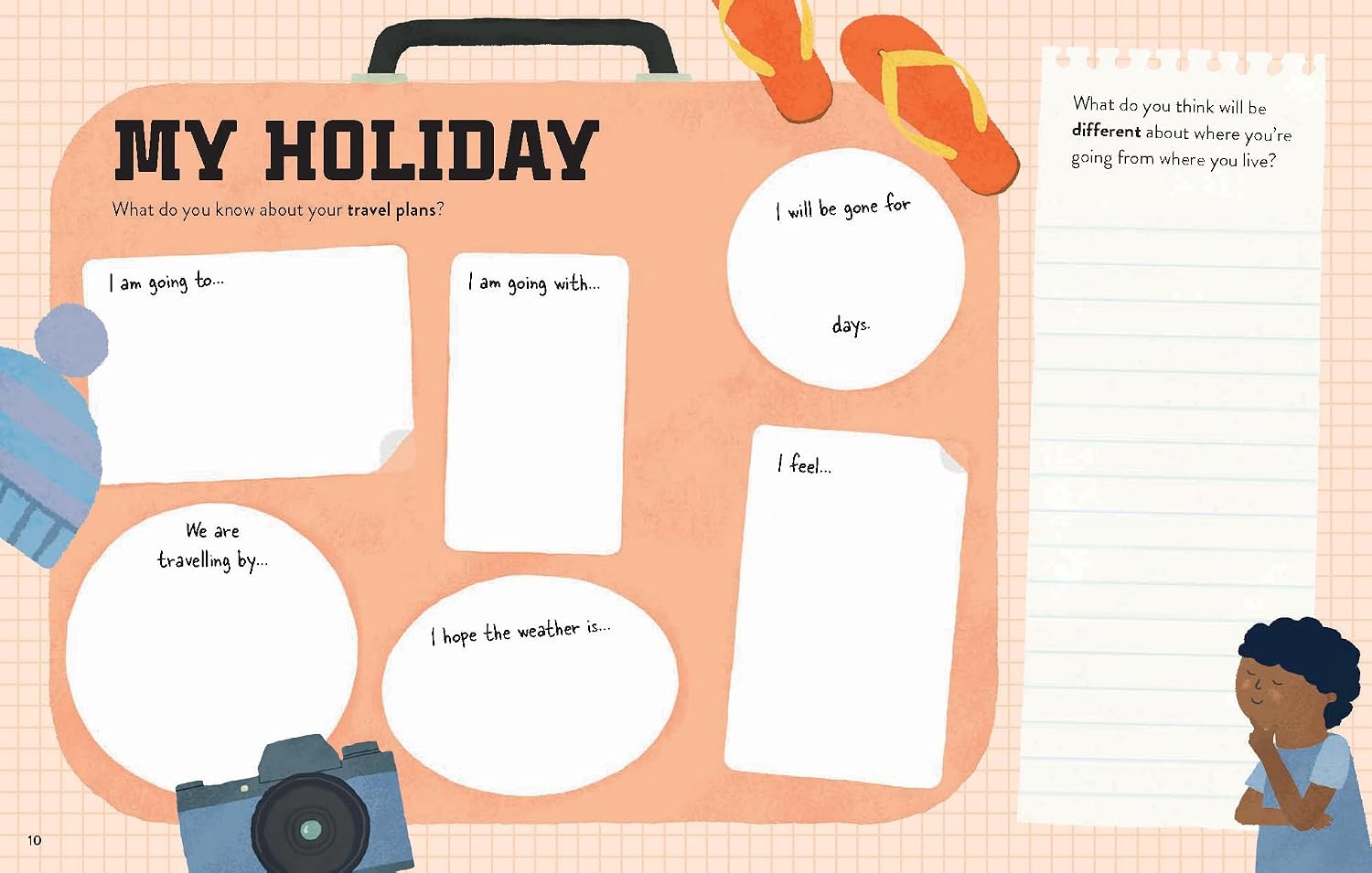 Thumbnail 2 de Lonely Planet Create Your Own Travel Journal for Kids: Activities & Prompts