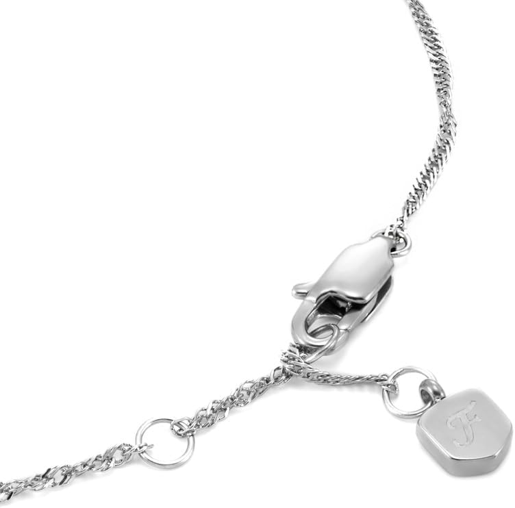 Thumbnail 3 de FOSSIL Damen Edelstahl Kettenarmband mit Karabinerverschluss – schmales Design, Silberton