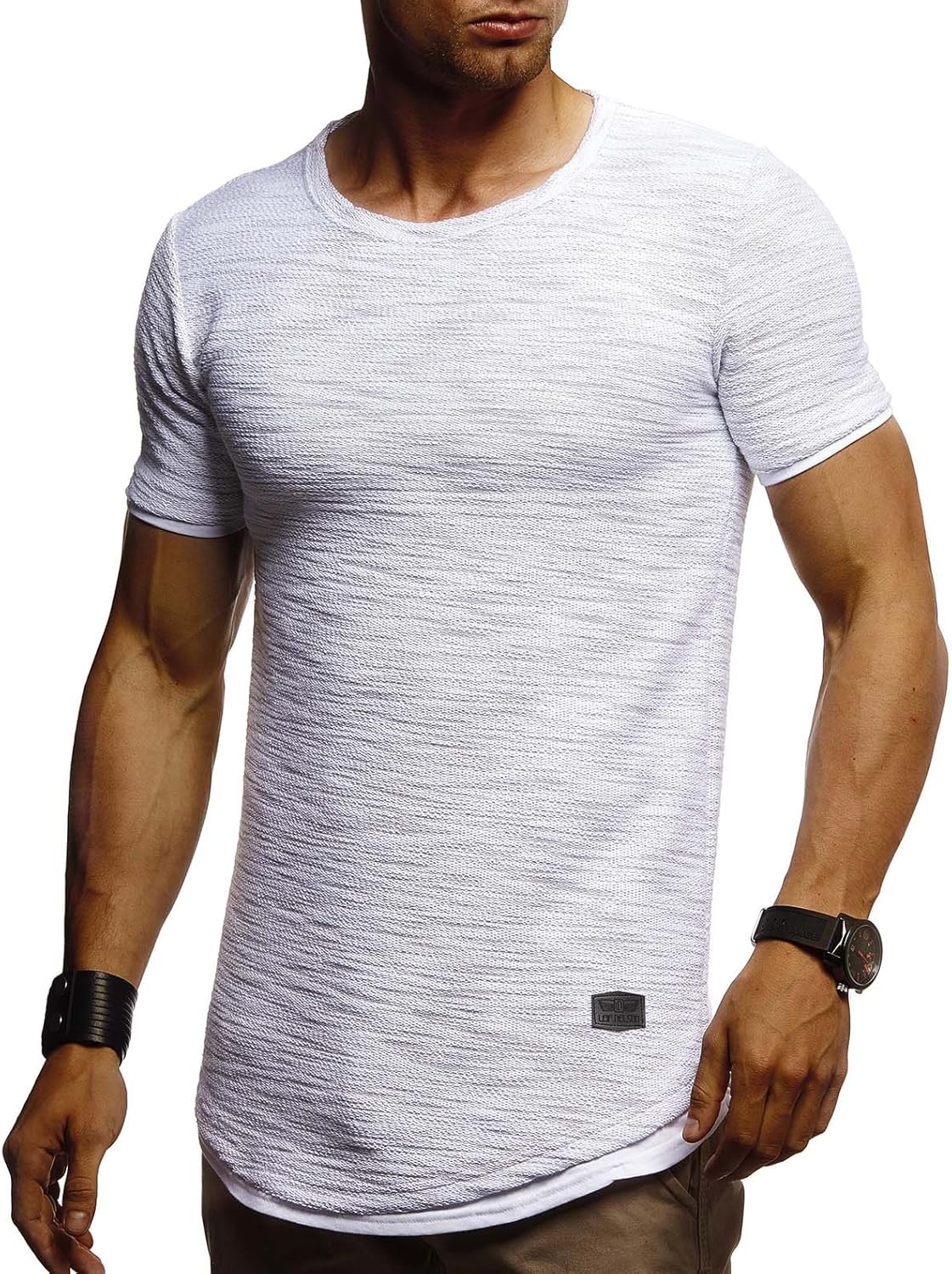 Detalle 2 de Leif Nelson T-Shirt Hommes – Élégance décontractée et qualité sobre