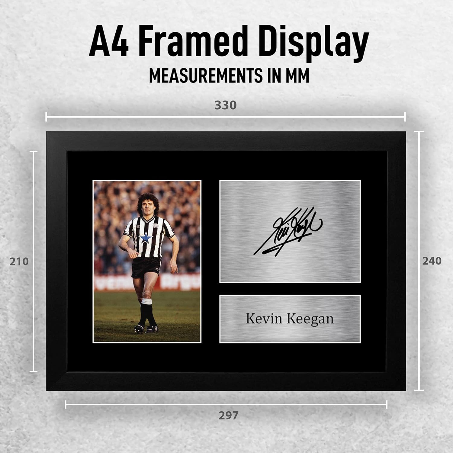 Thumbnail 1 de HWC Trading Kevin Keegan Magpies Gifts A4 framed signed autograph picture