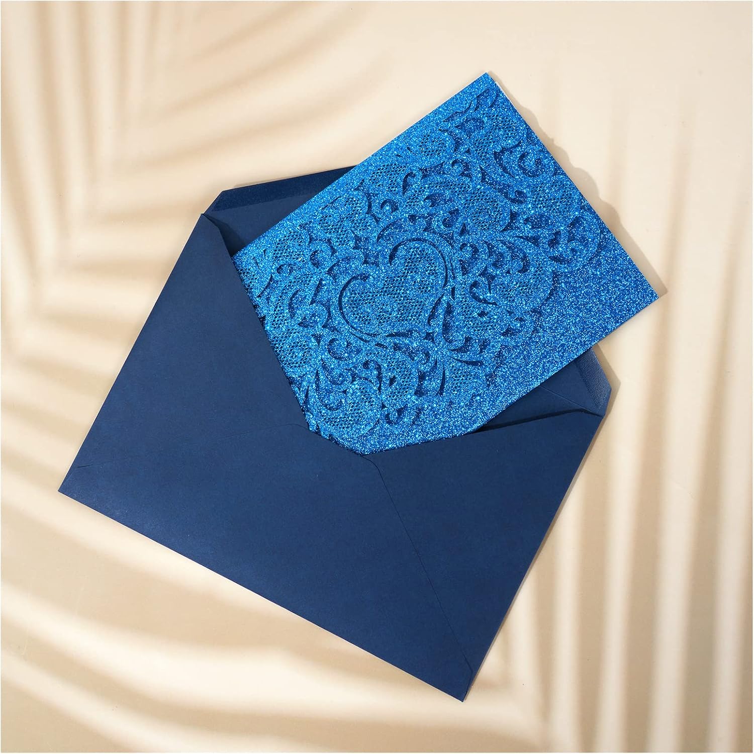 Thumbnail 4 de Vicloon Tarjeta de Felicitación Boda pop‑up Azul Real 💌
