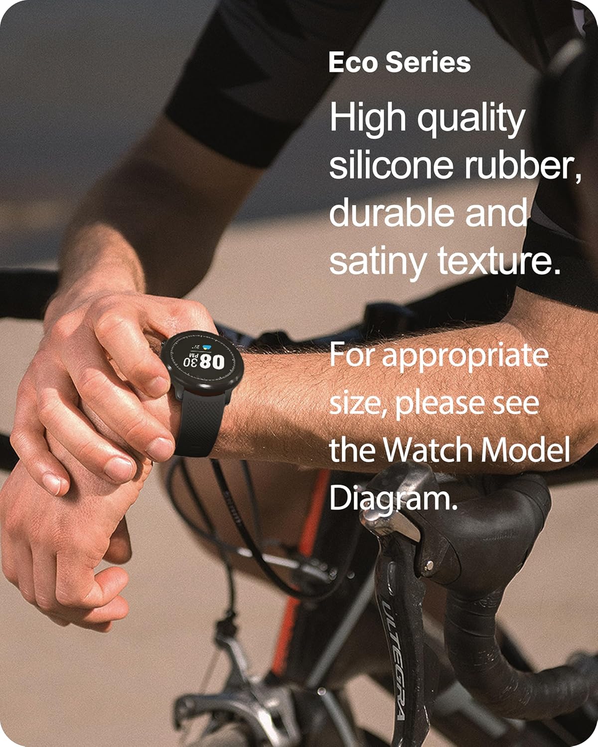 Detalle de Fullmosa cinturino sportivo in silicone 22 mm per smartwatch (anche curvo), compatibile con Samsung Galaxy Watch e Garmin Forerunner