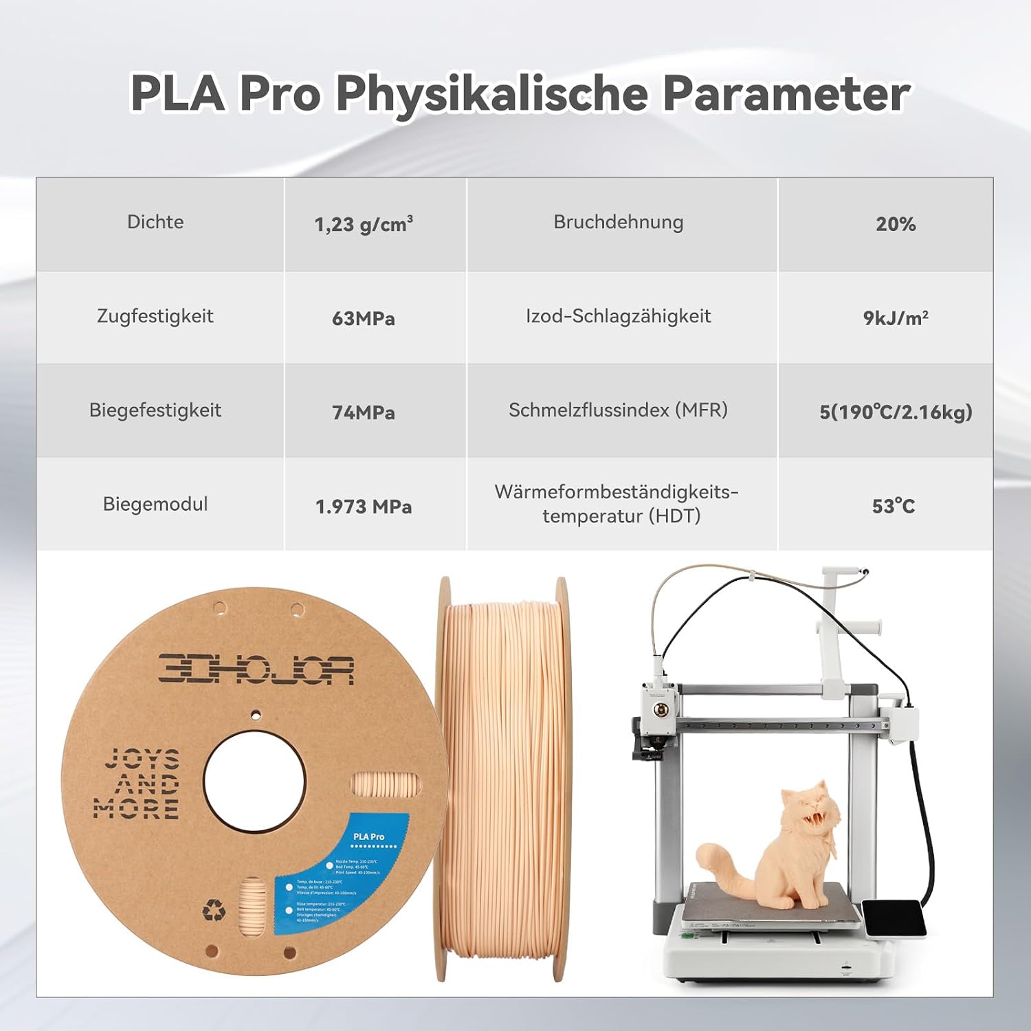 Thumbnail 4 de 3DHoJor PLA+ Filament 1 kg 🖨