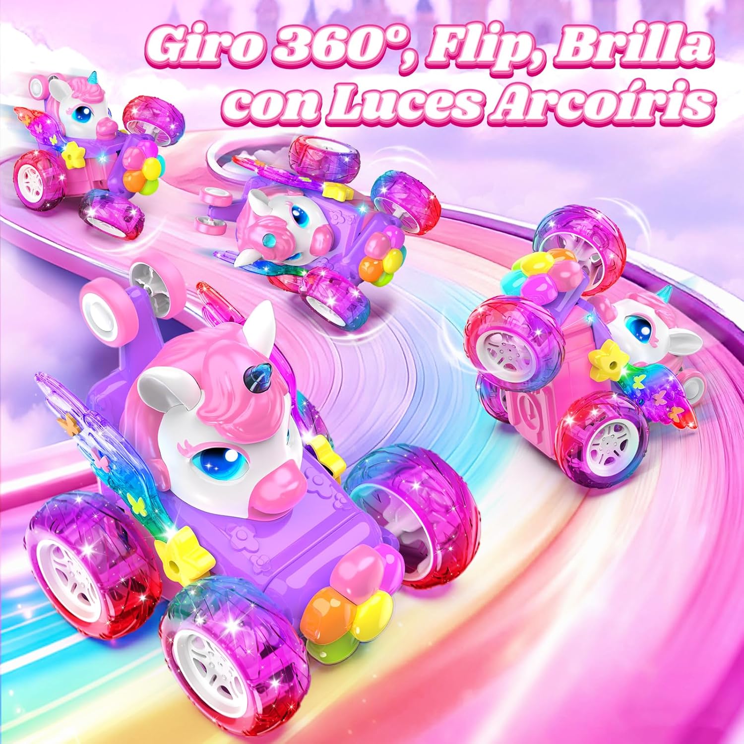 Detalle 2 de Coche teledirigido Unicornio 2,4Ghz para niños