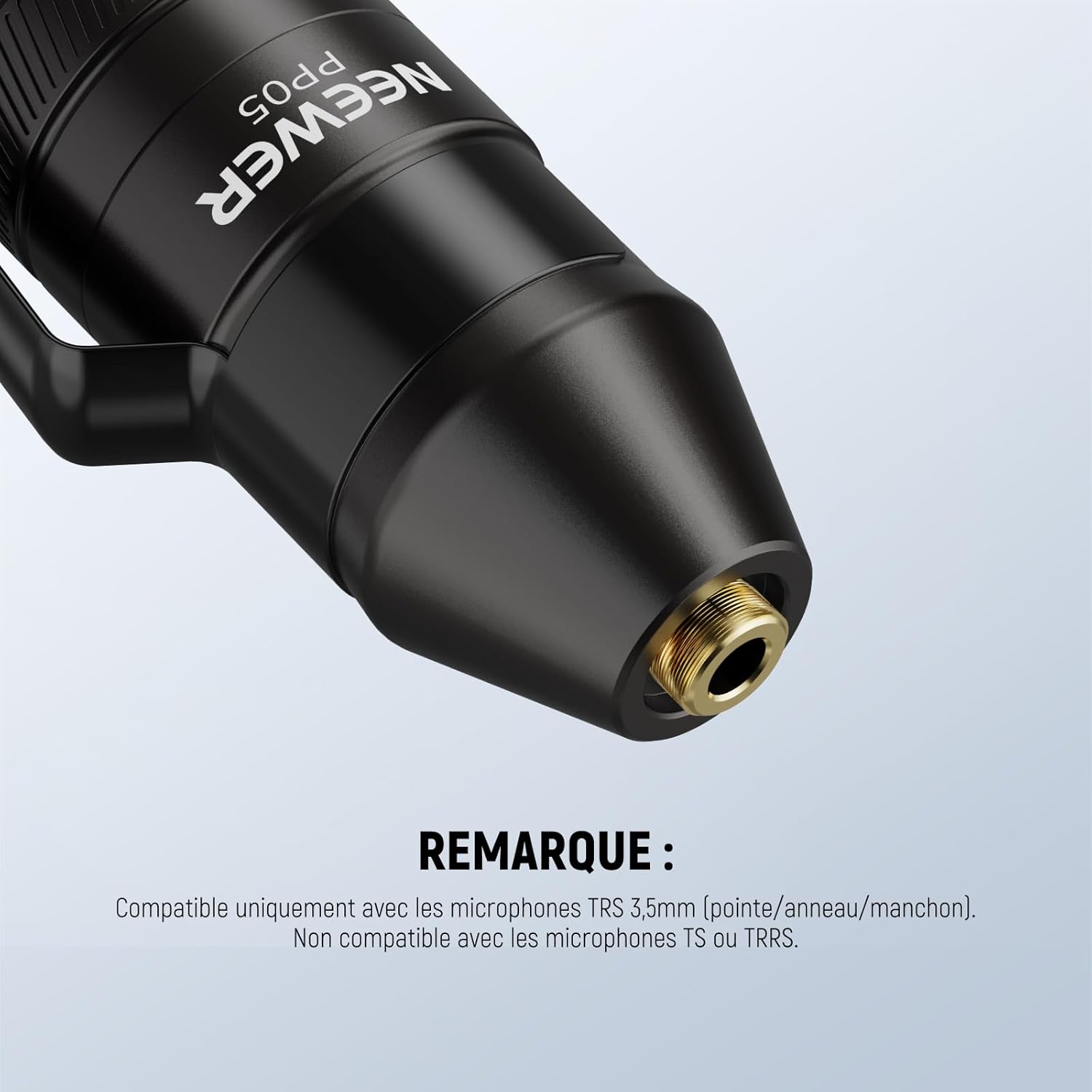Detalle 2 de NEEWER PP05 : adaptateur audio TRS 3,5 mm vers XLR 3 broches avec conversion d’alimentation