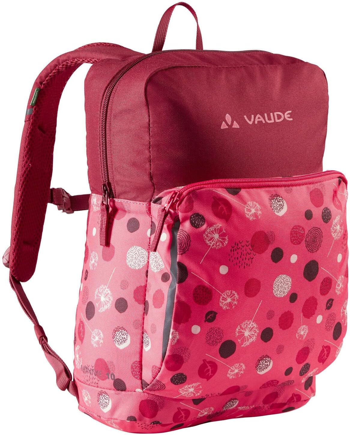 Detalle de VAUDE Kinderrucksack Minnie für Jungen & Mädchen – komfortabler Wanderrucksack für Kinder (10 L) in Pink