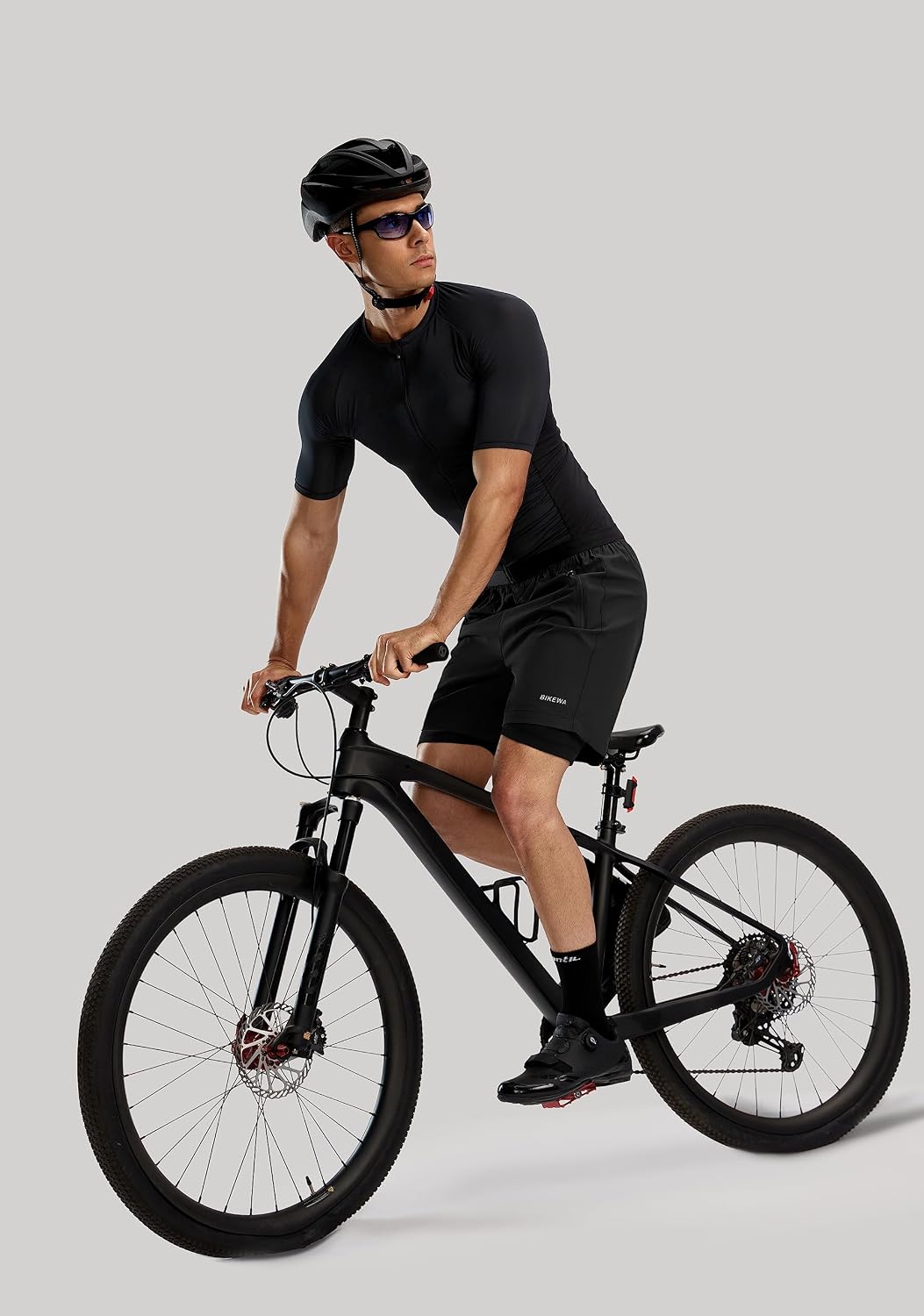 Detalle 2 de Bikewa Men's Mountain Bike Shorts 3D Padded – Loose-Fit, Quick-Dry for Trails