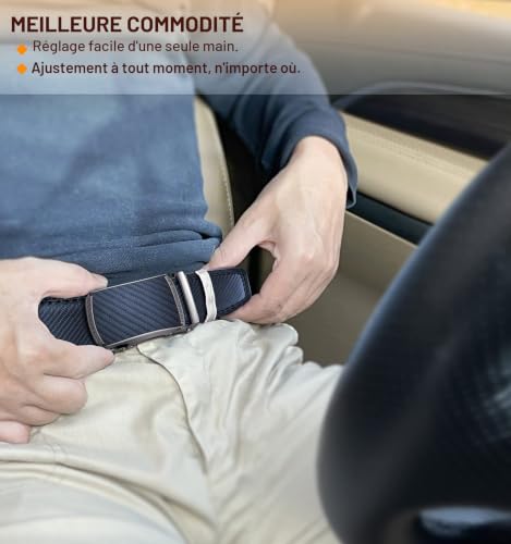 Thumbnail 7 de BULLIANT Ceinture Homme en Cuir 35mm - Taille Réglable 110 cm Bleu Antique