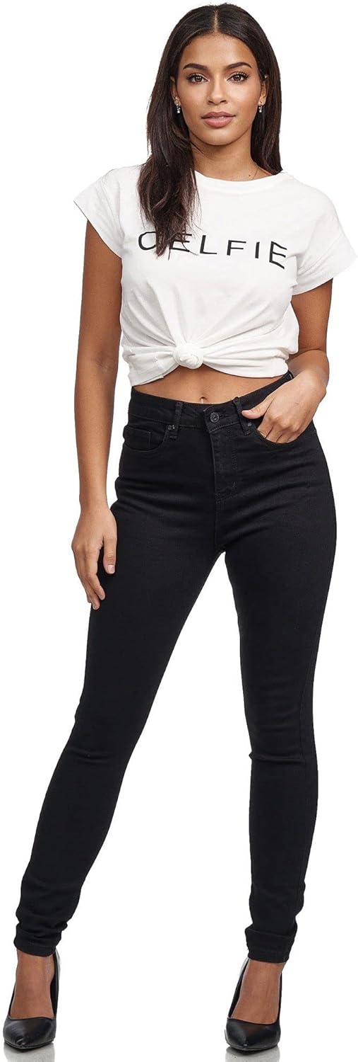 Thumbnail 1 de Tazzio Damen High Waist Denim Slim Skinny Jeanshose F101