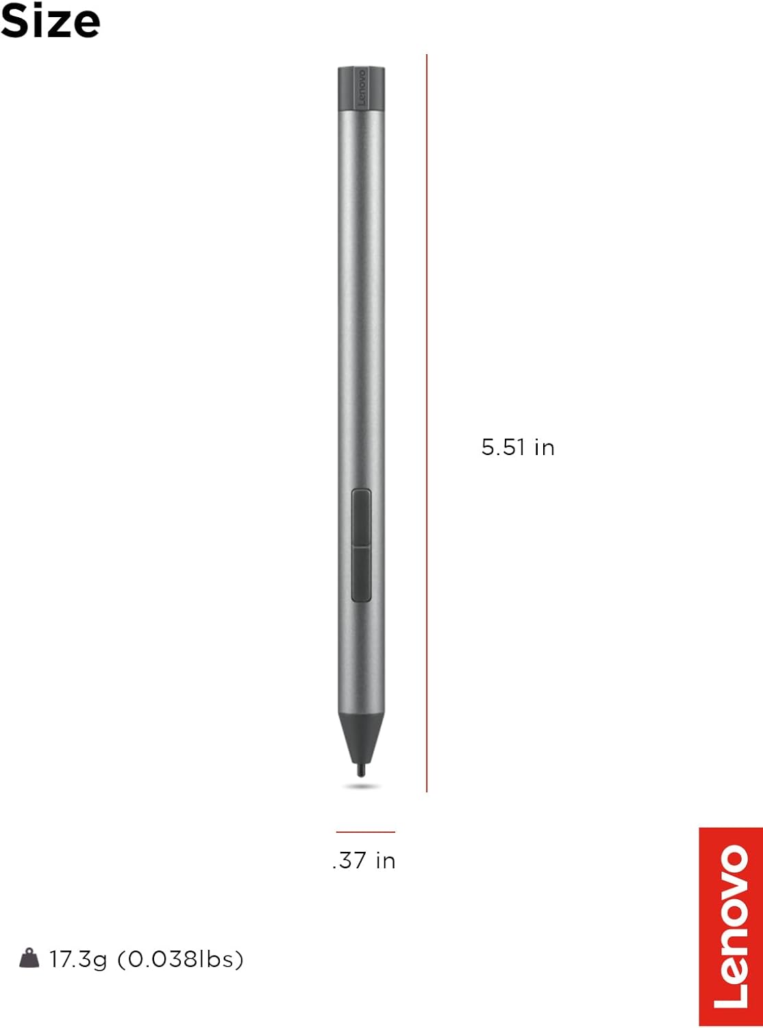 Thumbnail 6 de Lenovo 4X81H95633 Digital Pen 2, 4,096 pressure levels, grey