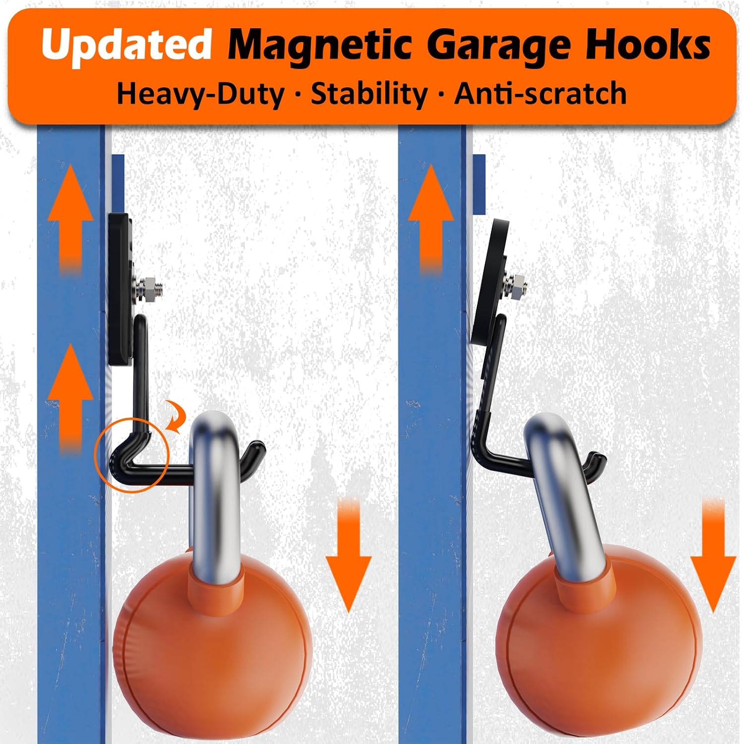 Detalle 1 de SKNOOY Magnetic Garage Hooks