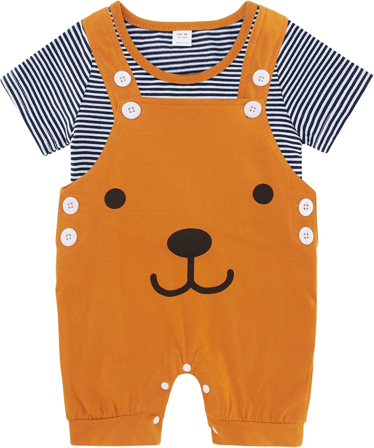 Thumbnail 6 de SFreeBo Infant Baby Boys Clothing Sets 2pcs: 100% Cotton Romper and Dungarees for 0–24 Months
