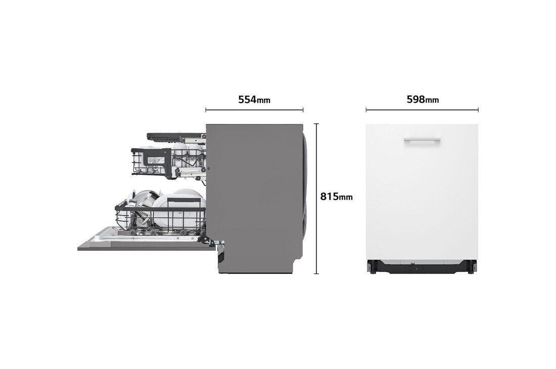 Thumbnail 1 de TrueSteam QuadWash EasyRack Plus DF587HVS lavavajillas 14 cubiertos 🚰