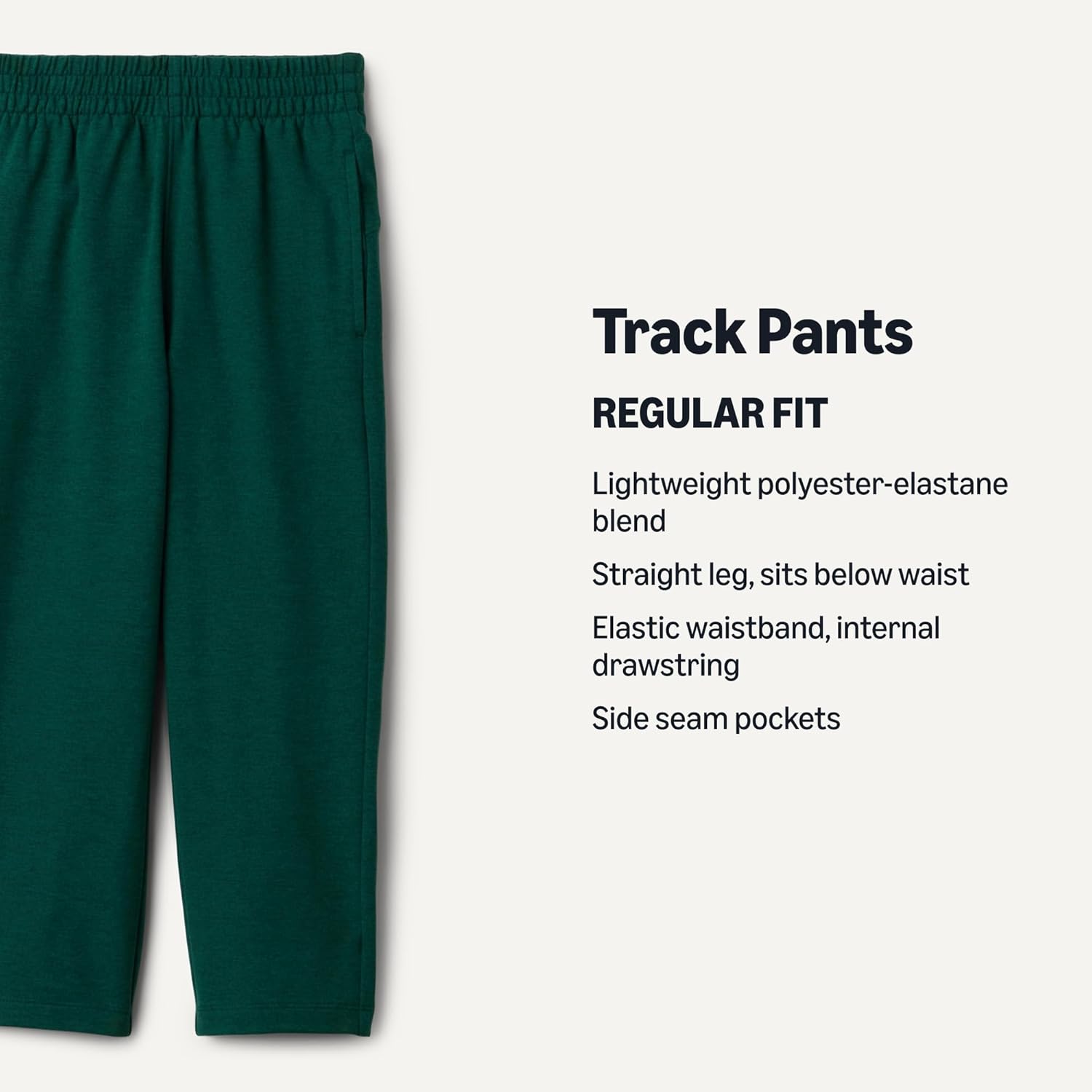 Detalle 2 de Amazon Essentials Boys' Athletic Straight Fit Active Casual Track Sweatpants with Pockets
