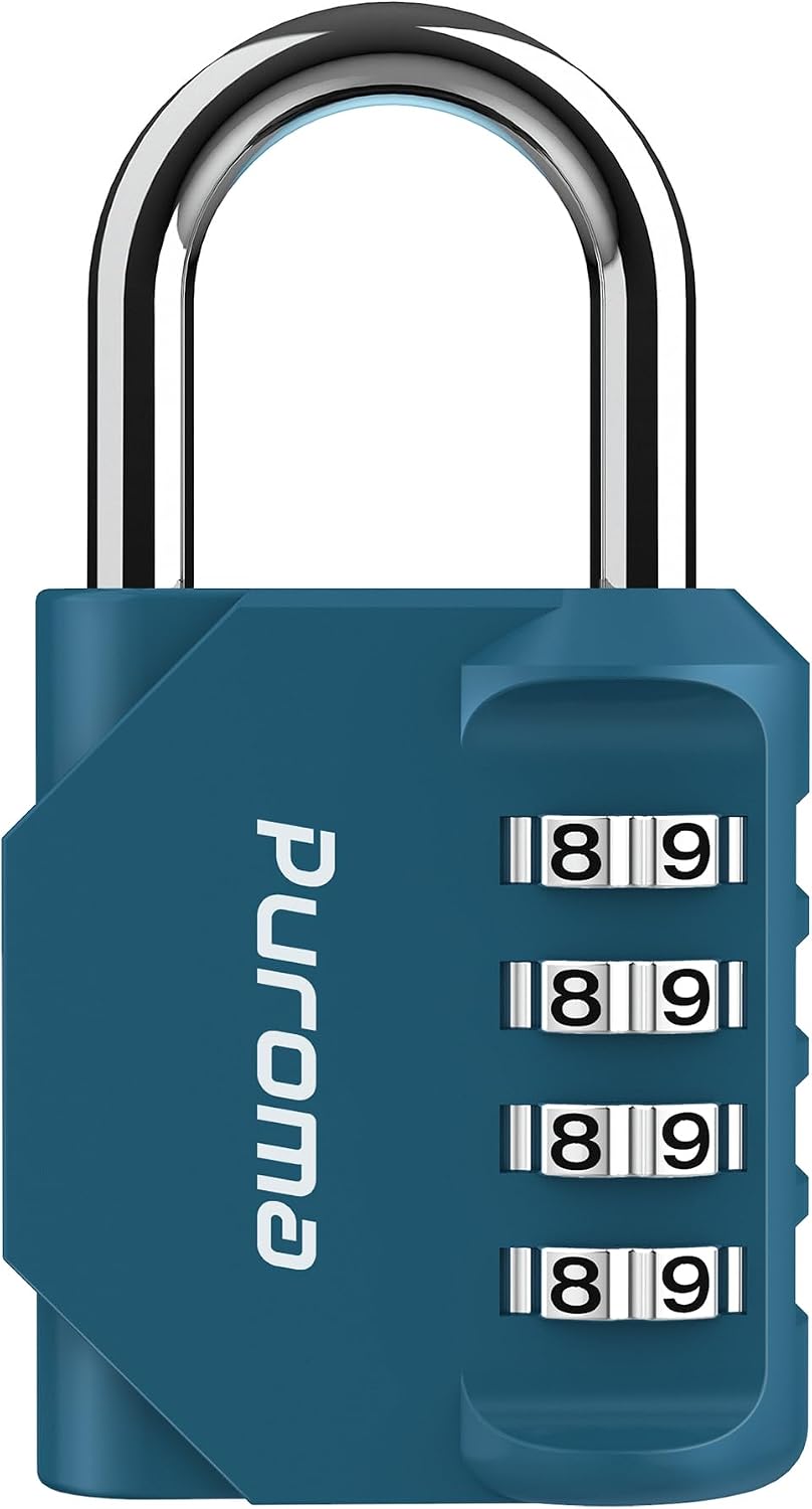 Detalle de Puroma Combination Padlock, Zinc Alloy and Steel