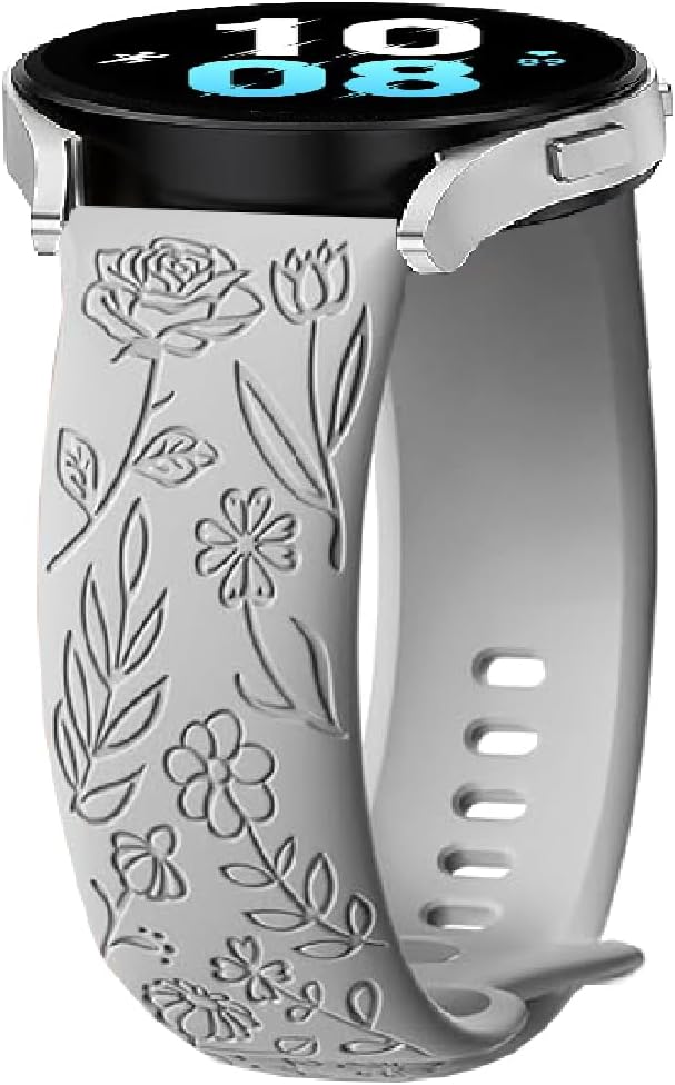 Thumbnail 6 de FYISWHO Silicone Flower Watch Strap for Huawei 46mm Series (22mm) – Flower Bracelet Replacement Band