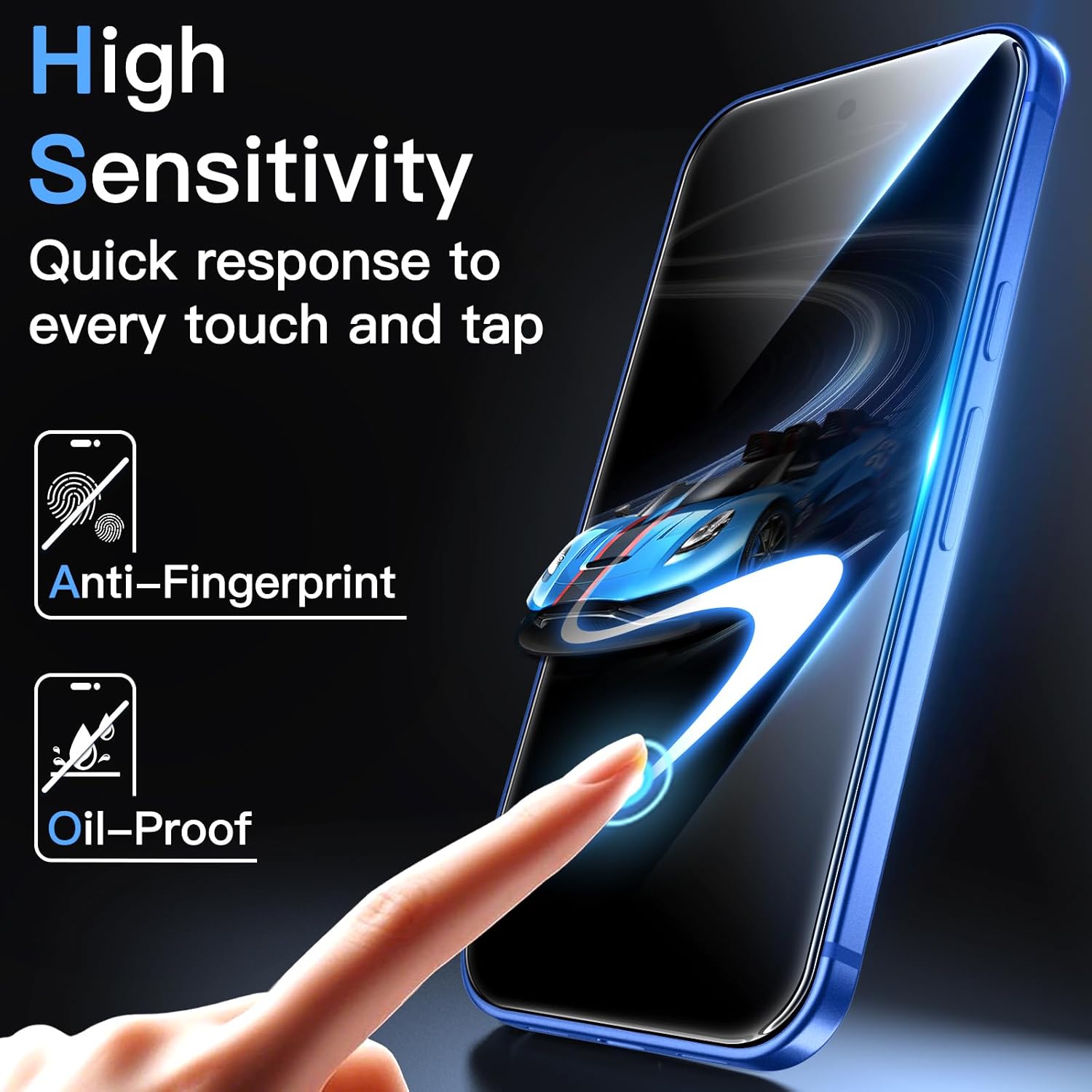Thumbnail 6 de JETech Screen Protector for Google Pixel 10a (3-Pack) – 9H Tempered Glass with Easy Installation Tool