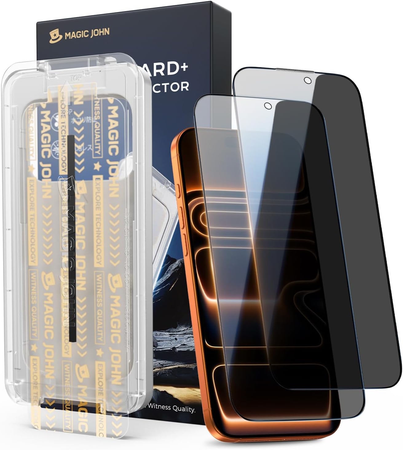 Detalle de Privacy screen protector for iPhone 17 Pro Max 6.9in