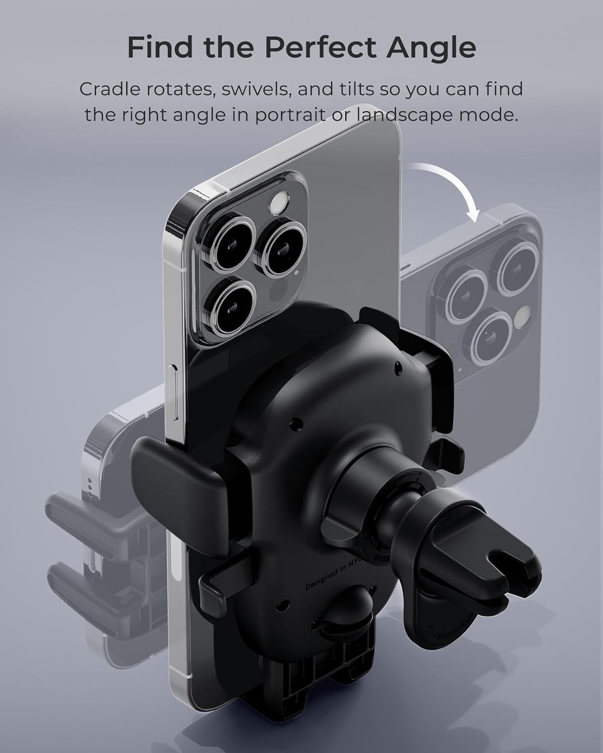 Detalle 2 de iOttie Easy One Touch Advanced Air Vent Car Phone Mount (Universal) for iPhone, Samsung, and more