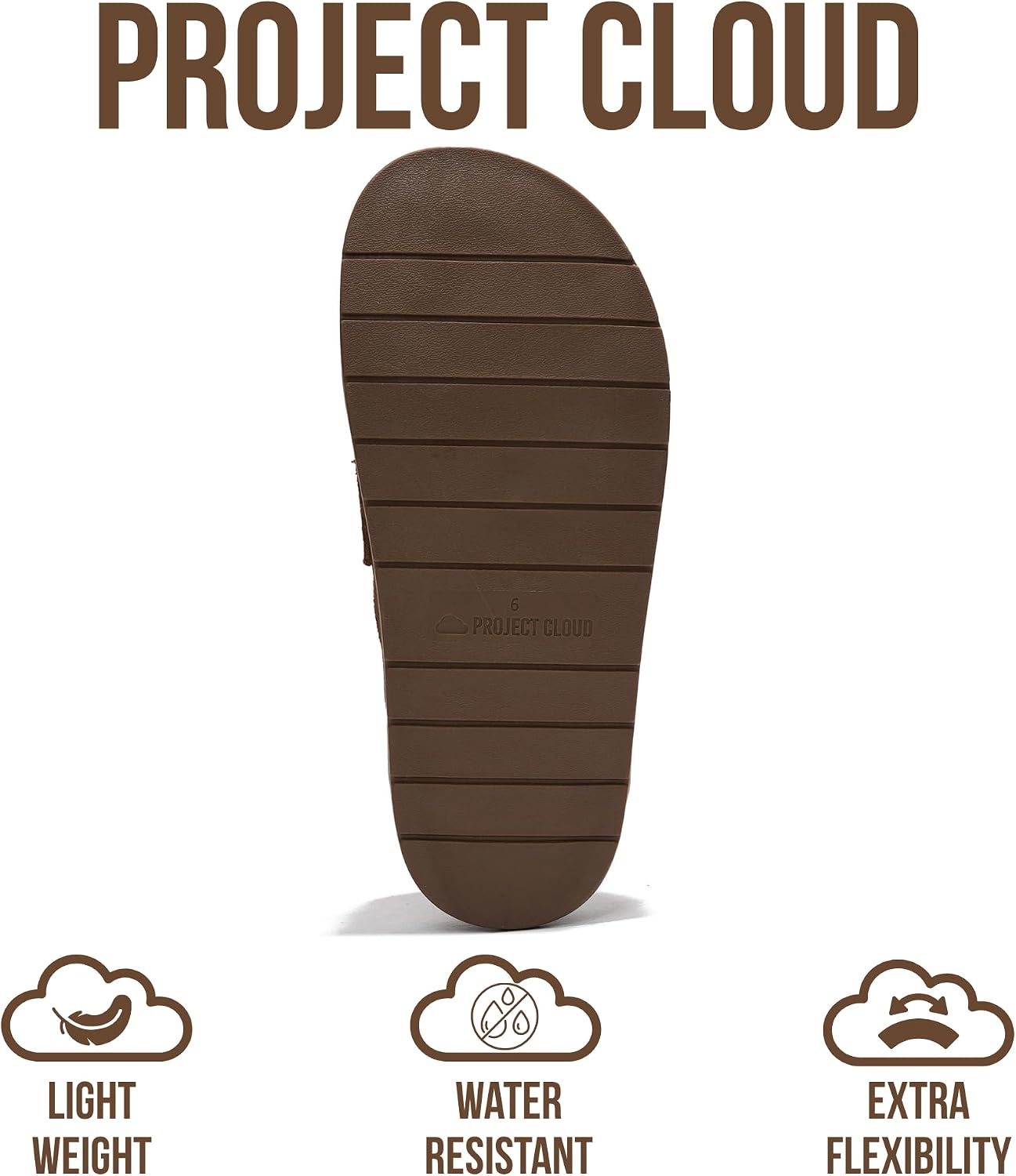 Detalle de Project Cloud 100% Genuine Leather Women’s Clogs with Plush Insole, Arch Support & Non-Slip Sole