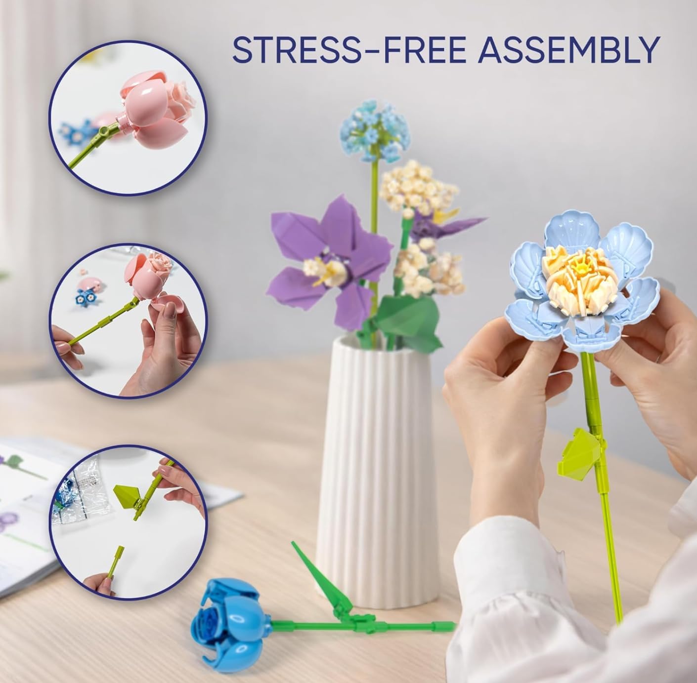 Thumbnail 6 de Bouquet Building Set 880 PCS Botanical Collection