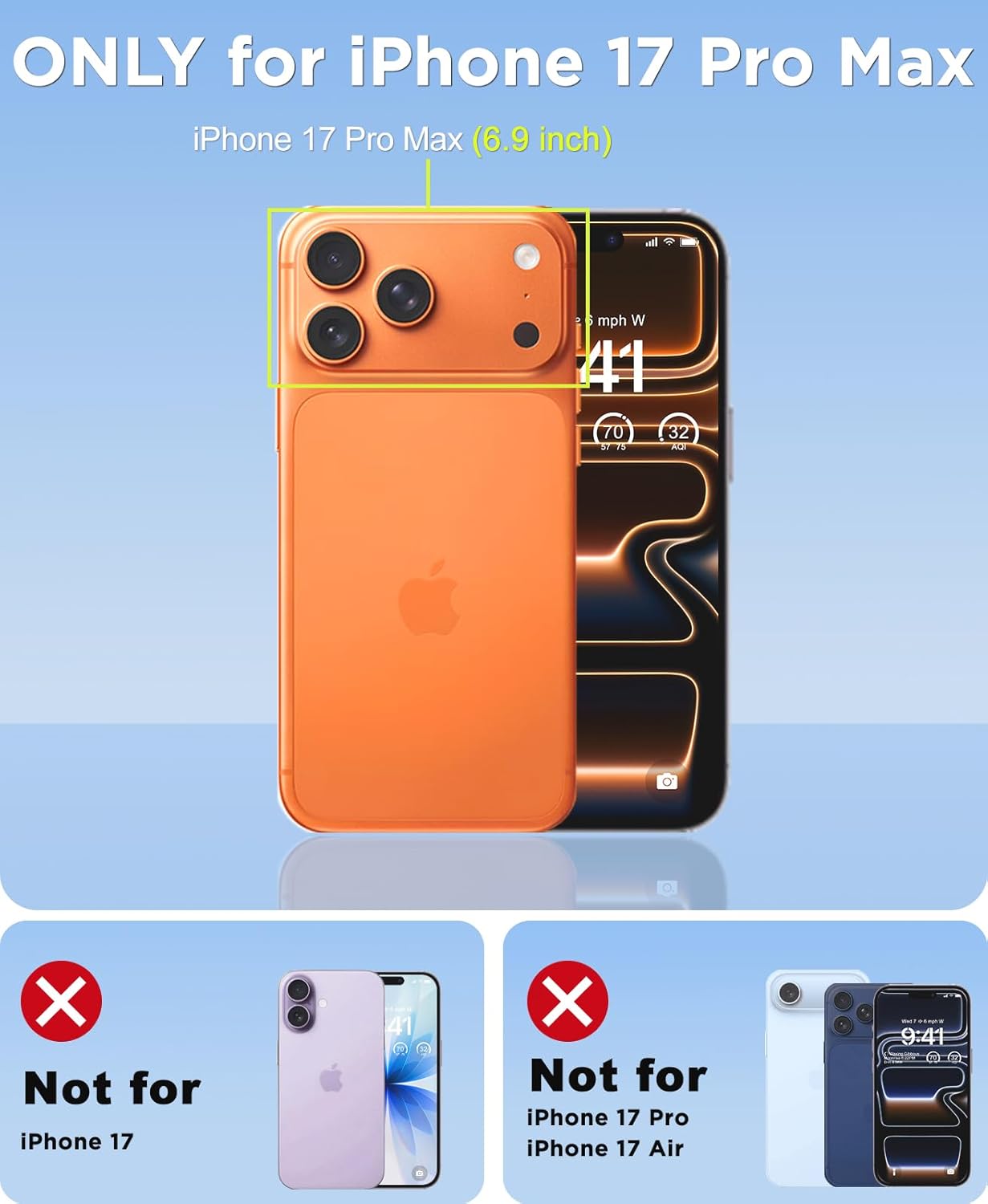 Detalle 2 de Beeasy Waterproof MagSafe Case for iPhone 17 Pro Max (6.9”) with Built-in Screen & Camera Protectors
