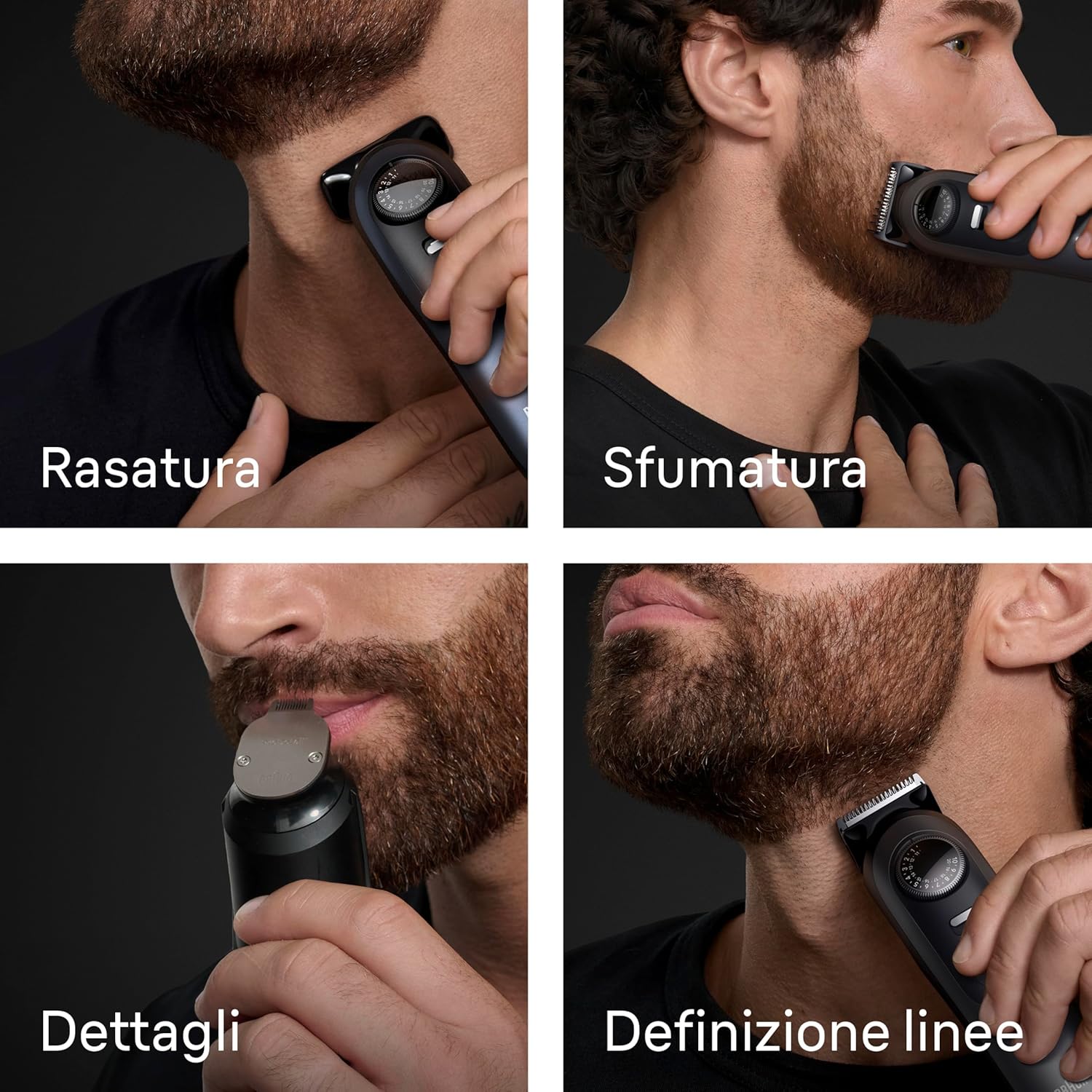 Detalle de Braun Regolabarba Uomo Series 7 BT7545 con lama ProBlade e selettore 40 lunghezze (fino a 120 min)