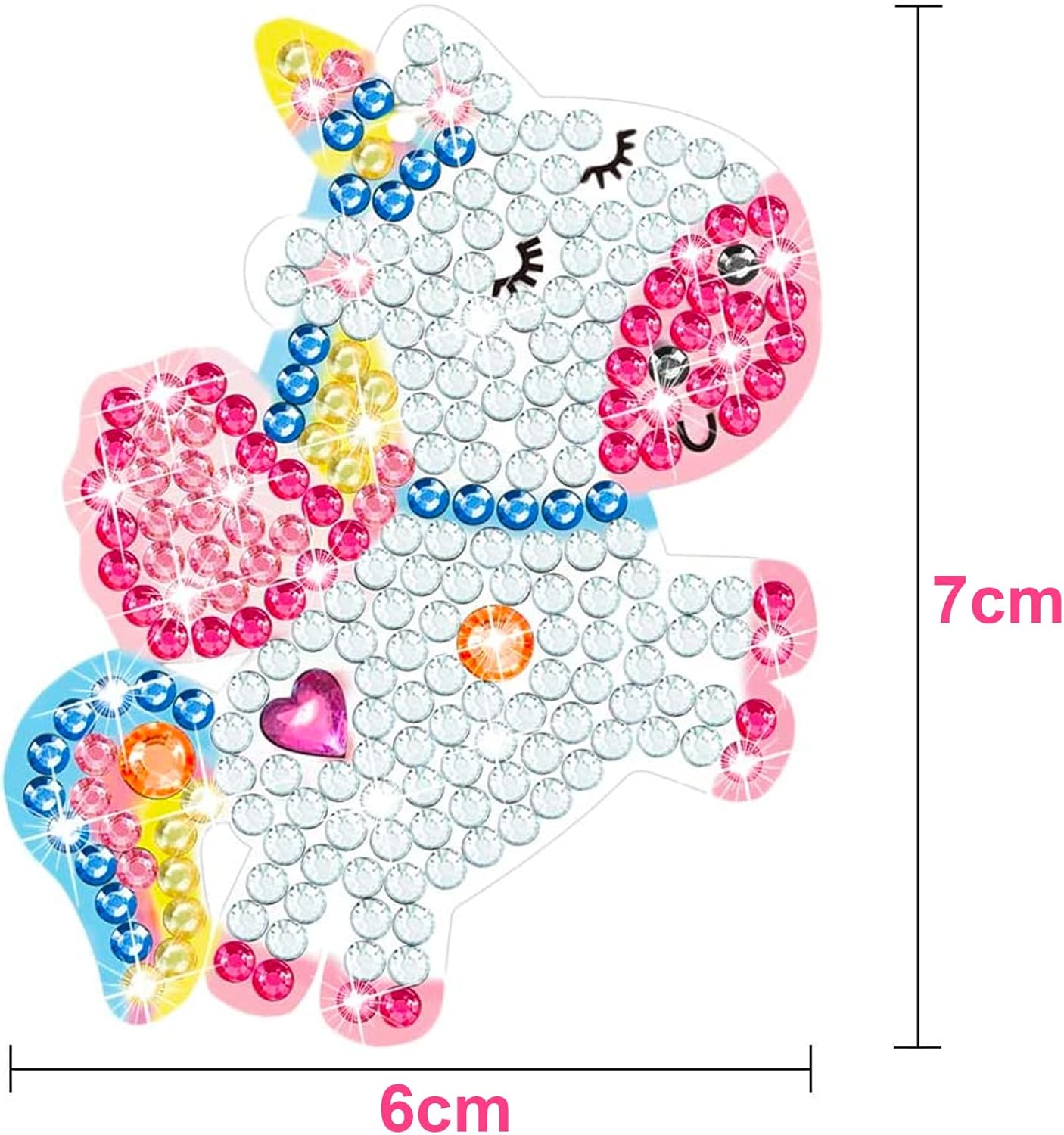 Thumbnail 5 de ORIENTAL CHERRY Einhorn Bastelset: 5D-Diamantmalen für Mädchen mit Schlüsselanhängern