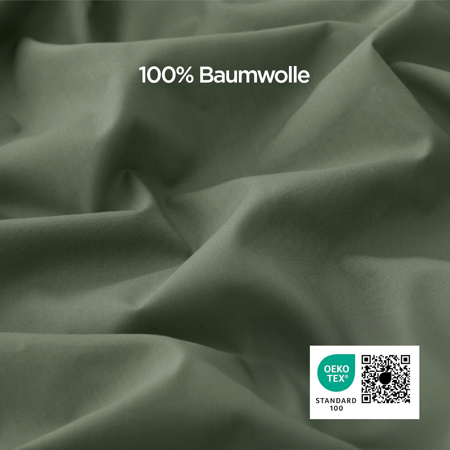 Detalle de BEDSURE Bettwäsche 135x200 Baumwolle, 4-teilig