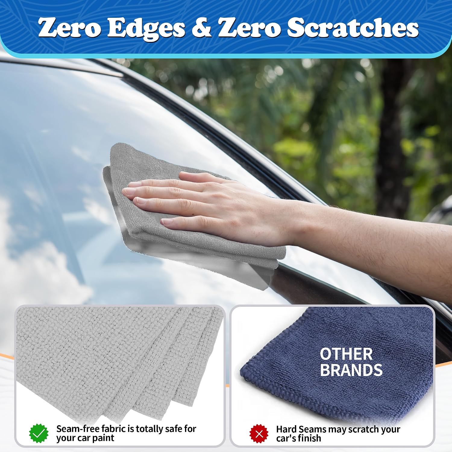 Detalle de FIXSMITH FM-JLC23-200PK-M Microfiber Shop Towels, 200-Pack, 11.5-Inch