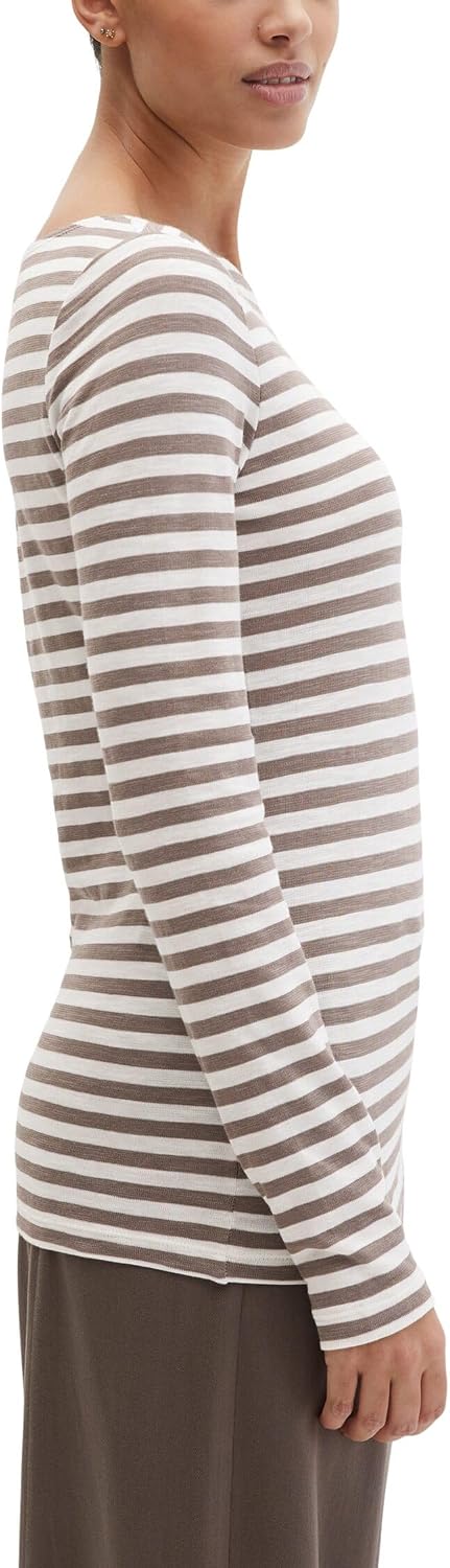 Detalle 2 de Marc O'Polo Langarm-Tshirts – zeitloses Basic-Shirt aus dem Haus Marc O'Polo