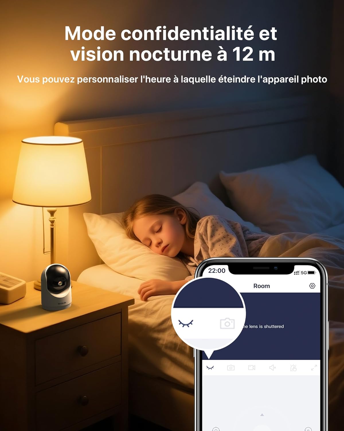 Thumbnail 3 de Tenda Caméra de sécurité Wi‑Fi 6 3MP Pan/Tilt (lot de 2) — vision nocturne infrarouge et audio bidirectionnel