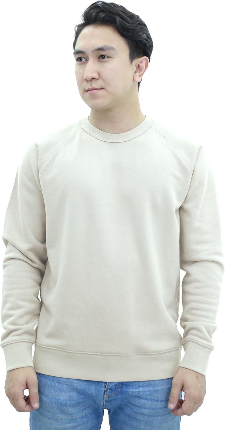 Thumbnail 1 de SoftSpun Sweatshirt for Men UK: 66/34 Cotton-Polyester Raglan Crew Neck Jumper