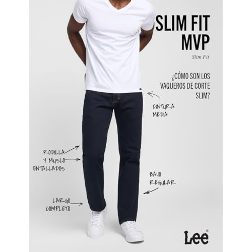 Thumbnail 3 de Lee Slim Fit Mvp Jeans 34W/34L azul para hombre