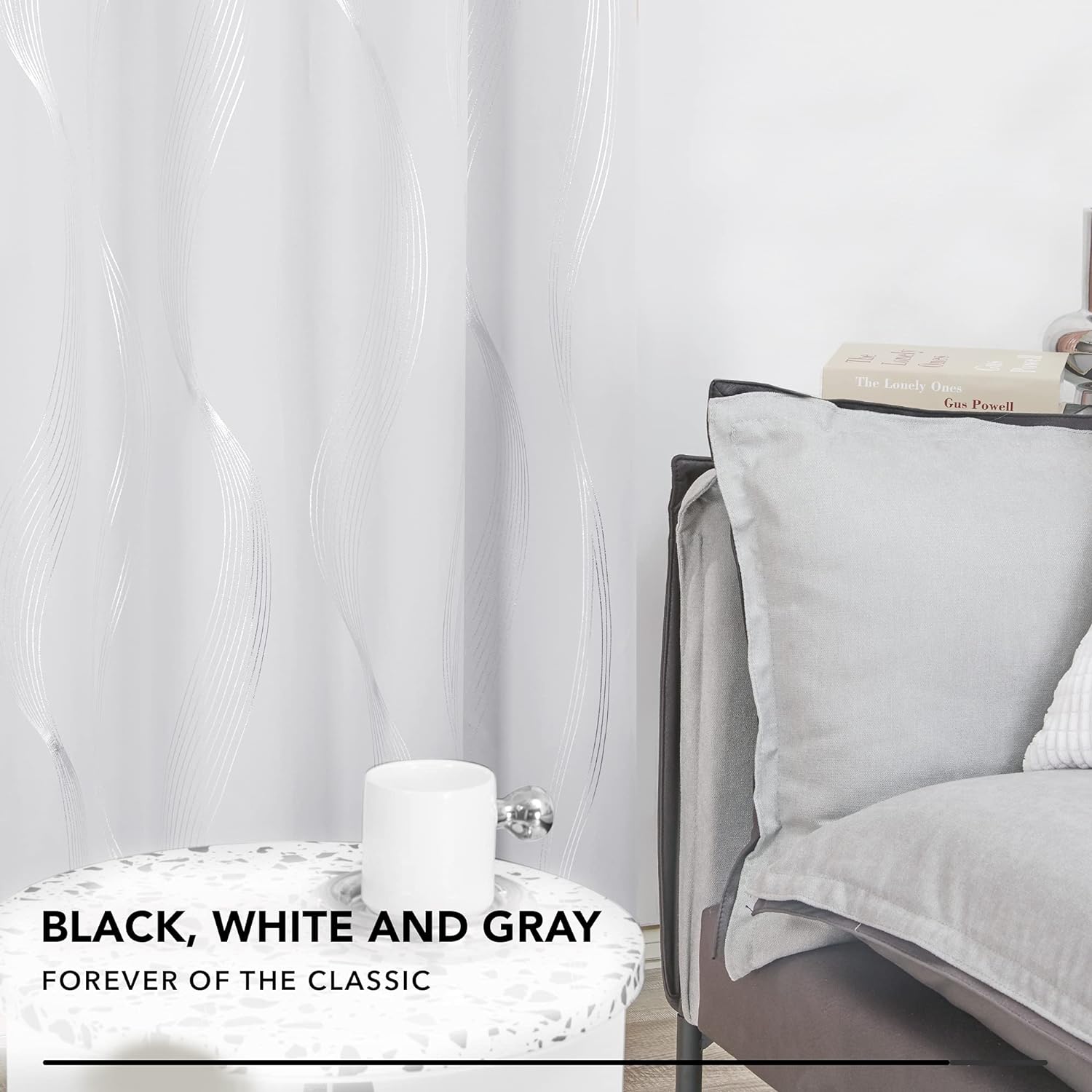 Thumbnail 3 de Deconovo Rideaux occultants isolants 200x280 cm noir