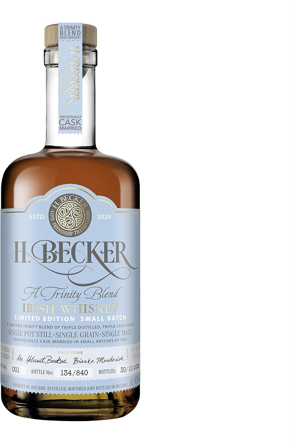 Thumbnail 6 de H. Becker Irish Whiskey Foundation Blend I – Limitierter Small Batch, 0,7 L, 40% Vol.