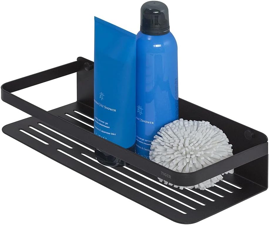 Detalle de Tiger Caddy Étagère de Douche Chromée – Étagère panier de Bain 32 x 7 x 13,6 cm