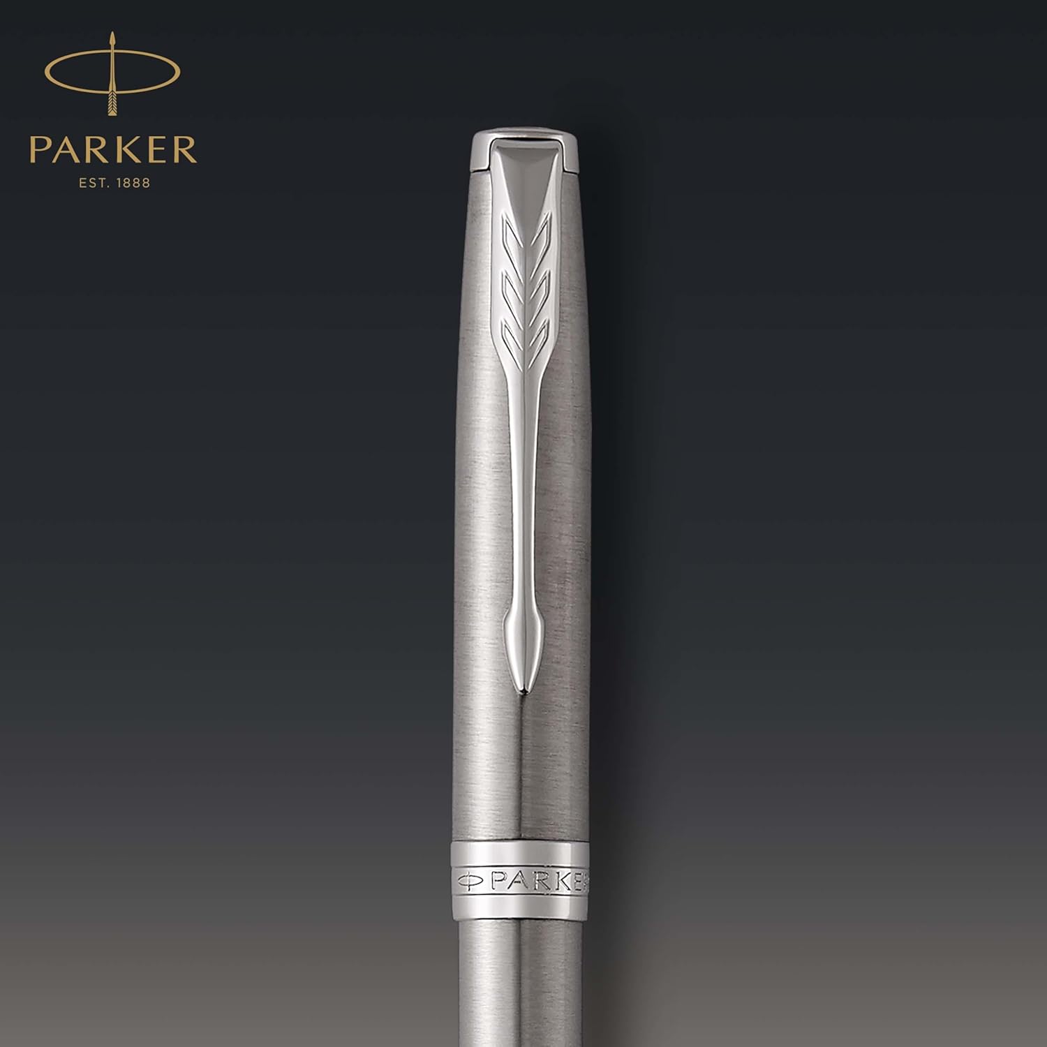 Thumbnail 4 de Parker Sonnet stylo bille luxe en acier inoxydable, finition palladium, pointe moyenne, encre noire