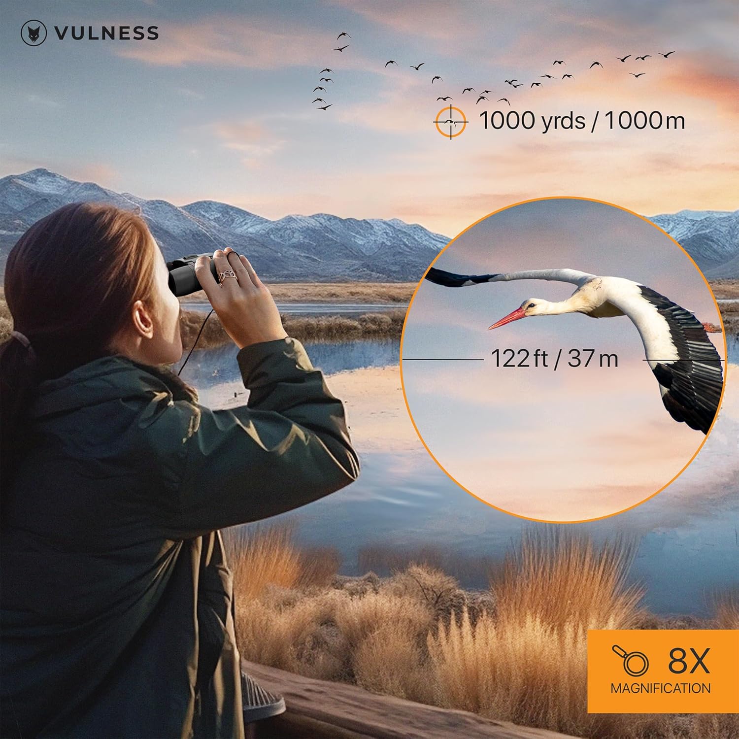 Thumbnail 1 de VULNESS Binoculars for Adults — Compact 8x21 Pocket Binoculars for Travel, Bird Watching, and Cruise Ship Adventures