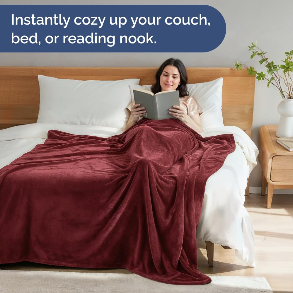 Thumbnail 3 de Ultra Soft Fleece Blanket Queen Size: Cozy, Lightweight Luxury for Any Space