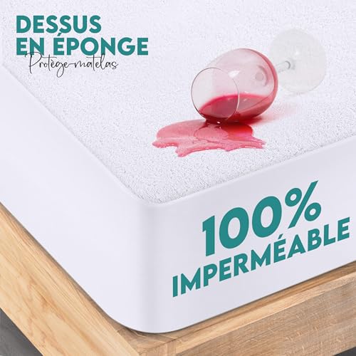 Thumbnail 2 de Protege Matelas Impermeable Utopia Bedding 140 x 190 cm – pour Matelas jusqu’à 30 cm d’épaisseur