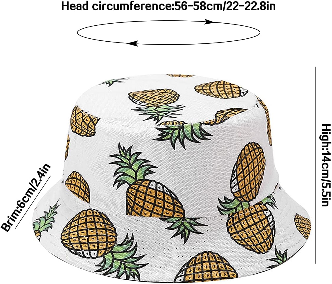 Detalle de XYIYI reversibler Fischerhut – Anglerhut und Sonnenhut für Damen und Mädchen