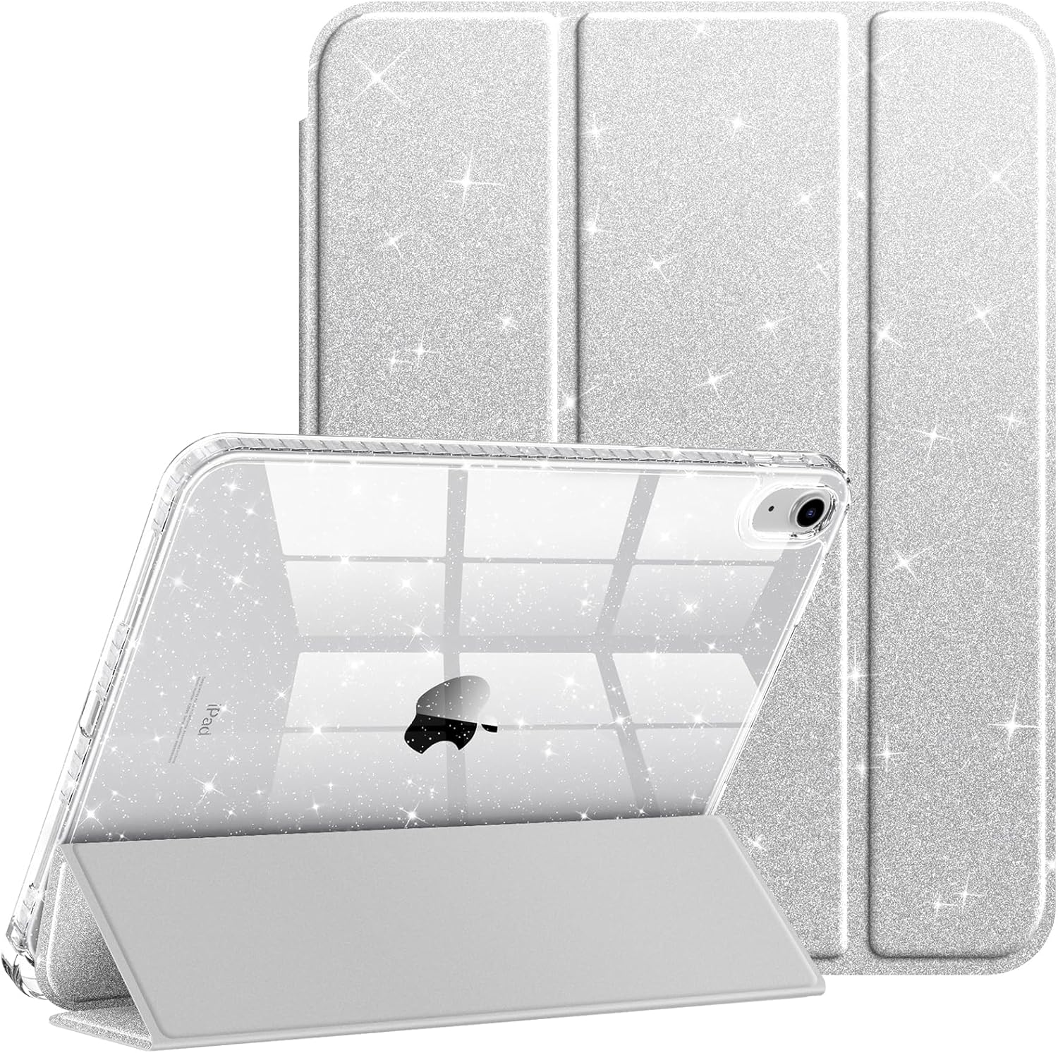 Imagen de FINTIE Glitter Case for iPad (A16/A10 Gen) 11-Inch 2025 & 10th Gen 2022 – Built-in Pencil Holder, Sparkly Back en OfertitasTOP