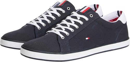 Detalle 2 de Tommy Hilfiger H2285arlow: zapatilla vulcanizada de algodón para hombre en azul Midnight